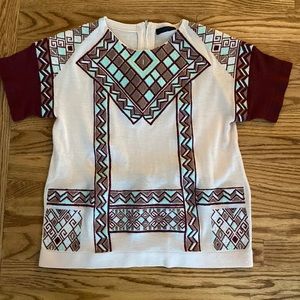 J crew winter designed top!